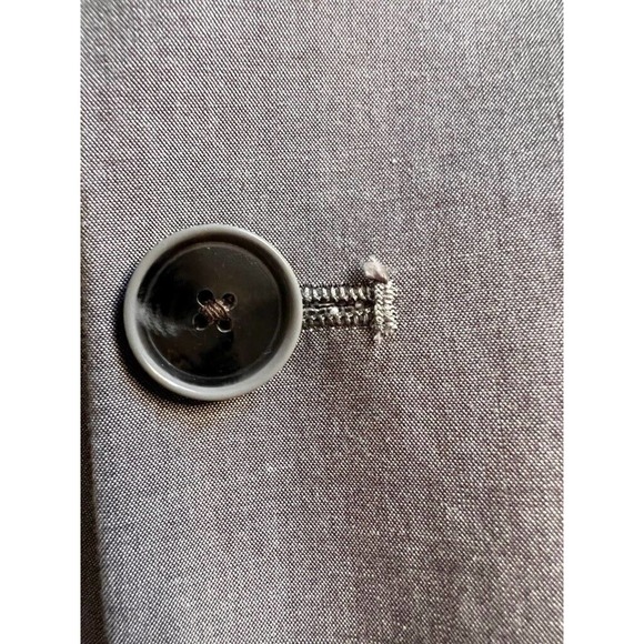 Alan Flusser Mens Two Button Suit‎ Jacket Gray Lined Single-Breasted Notch 48R - Picture 6 of 8